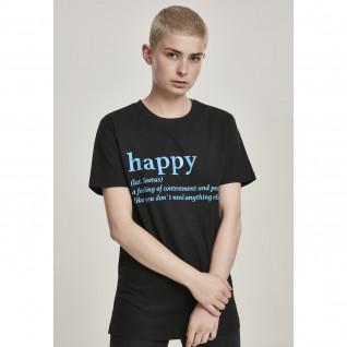 Dames-T-shirt Mister Tee happy definition