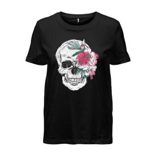 Dames-T-shirt Only Silvia Skull