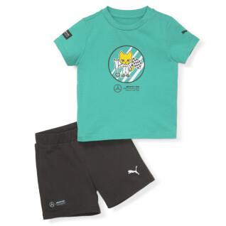 Baby t-shirt en korte broek set Puma MAPF1
