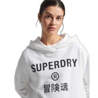 Vrouwen sweatshirt met korte capuchon Superdry
