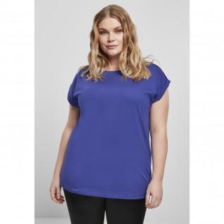 Dames-T-shirt Urban Classics extended shoulder (grandes tailles)