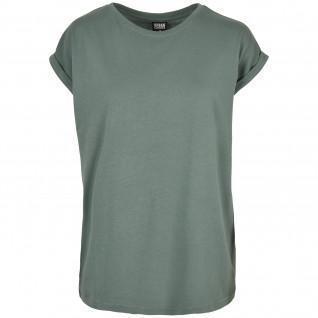 Dames-T-shirt Urban Classics Extended Shoulder Tee