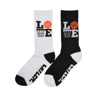 Paar urban classics love ballin sokken (x2) 