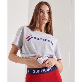 Dames-T-shirt recht Superdry Sportstyle
