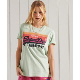Dames-T-shirt lichtgewicht Superdry Vintage Logo Cali