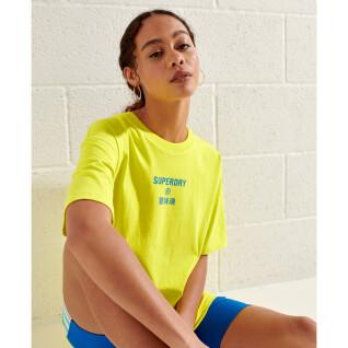 Dames-T-shirt Superdry Corporate Logo Brights