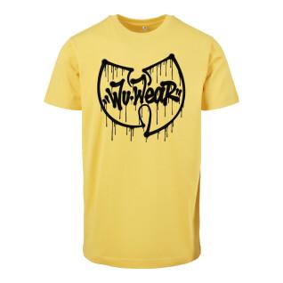 T-shirt met korte mouwen Urban Classics Wu Wear Dripping Logo
