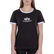 Dames-T-shirt met korte mouwen Alpha Industries Basic Contrast