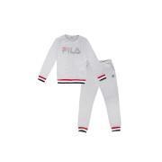 Effen katoenen pyjama voor kinderen Fila