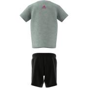 Set biologisch katoen t-shirt en shorts adidas Essentials Lineage