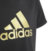 Meisjes-T-shirt adidas Brand Love Gold