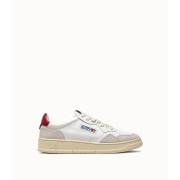 Trainers Autry Medalist LS24 Leather/Suede White Red
