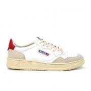 Trainers Autry Medalist LS24 Leather/Suede White Red