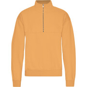 1/4 rits sweater Colorful Standard Organic Sandstone Orange