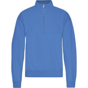1/4 rits sweater Colorful Standard Organic Sky Blue