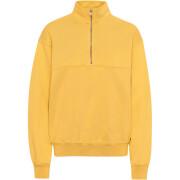 Sweatshirt 1/4 rits Colorful Standard Organic burned yellow