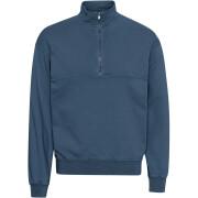 Sweatshirt 1/4 rits Colorful Standard Organic petrol blue