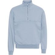 Sweatshirt 1/4 rits Colorful Standard Organic powder blue