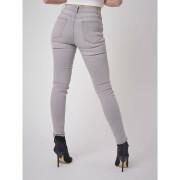 Skinny fit jeans met logo label vrouw Project X Paris