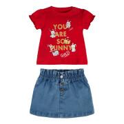 Set t-shirt + spijkerrokje voor babymeisjes Guess