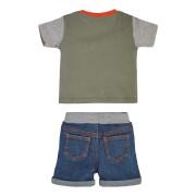Baby jongen t-shirt + jeans shorts set Guess