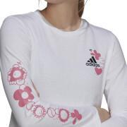Dames-T-shirt met lange mouwen adidas Floral Graphic