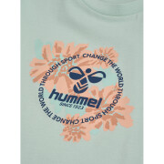 Meisjes t-shirt jurk Hummel Flowi