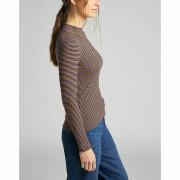 Dames-T-shirt Lee Ribbed Ls Stripped