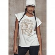 T-shirt vrouw Urban Classic bla bla abbath lotw wit