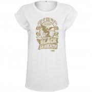 T-shirt vrouw Urban Classic bla bla abbath lotw wit