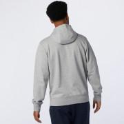 Sweatshirt met volledige rits New Balance essentials stacked