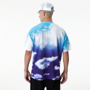 T-shirt met oversized la lakers sky all over print