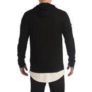 Hooded sweatshirt met suède-effect Project X Paris lace up