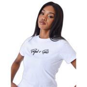 Basic T-shirt met geborduurd logo voor dames Project X Paris Signature