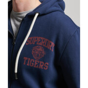 Hooded sweatshirt met rits Superdry Athletic College