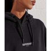 Dames sweater met oversized capuchon Superdry Micro logo