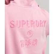 Dames sweater met oversized capuchon Superdry Code Logo Garment Dye