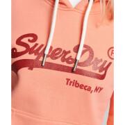 Dames sweatshirt met capuchon en fancy logo Superdry Vintage
