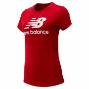 Dames-T-shirt New Balance essentials stacked